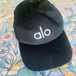 new with tags black alo hat